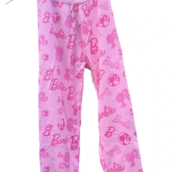 Barbie Pink Matching jogger and sweatshirt Set with Cozy Logo Design